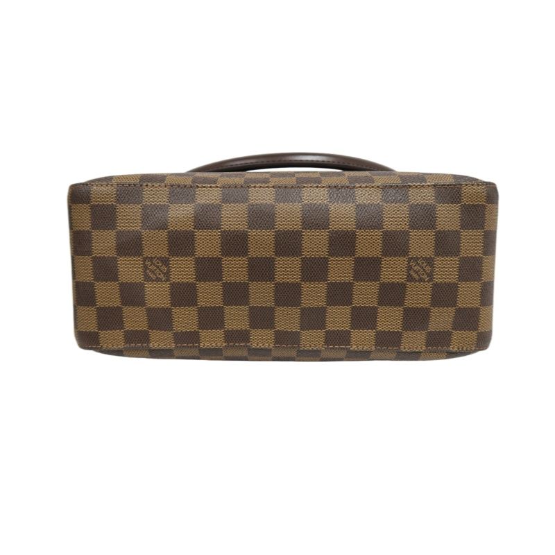 LOUIS VUITTON (LV) Looping Handbag/Shoulder Bag, Brown Damier Ebene Coated Canvas