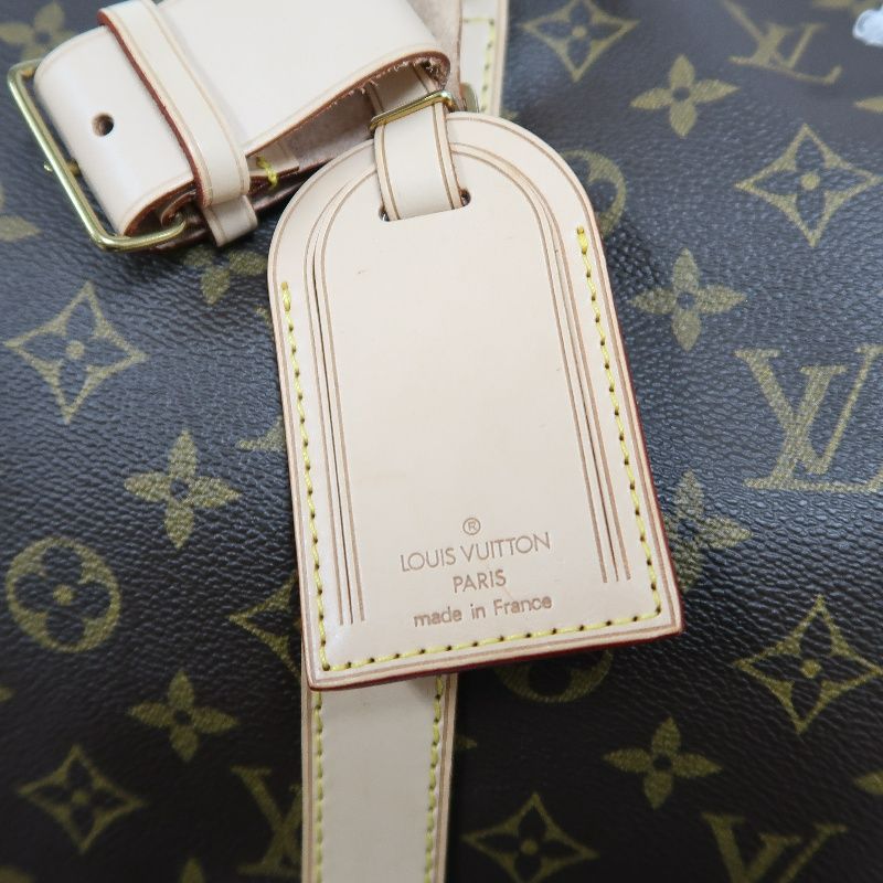 LOUIS VUITTON LV Keepall Bandoulière 55 Monogram Brown Boston Bag W/Full Accessories