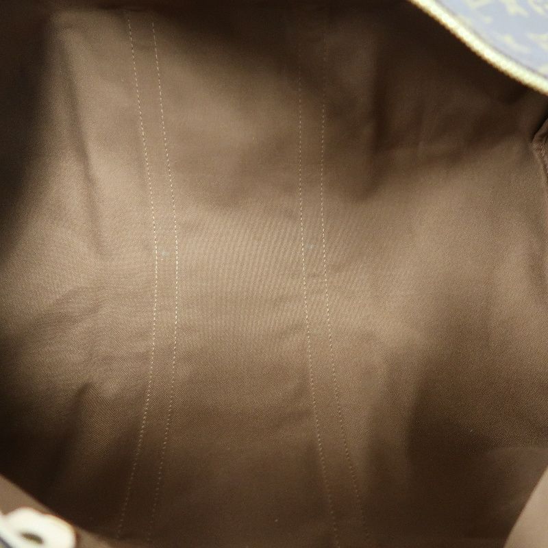 LOUIS VUITTON LV Keepall Bandoulière 55 Monogram Brown Boston Bag W/Full Accessories