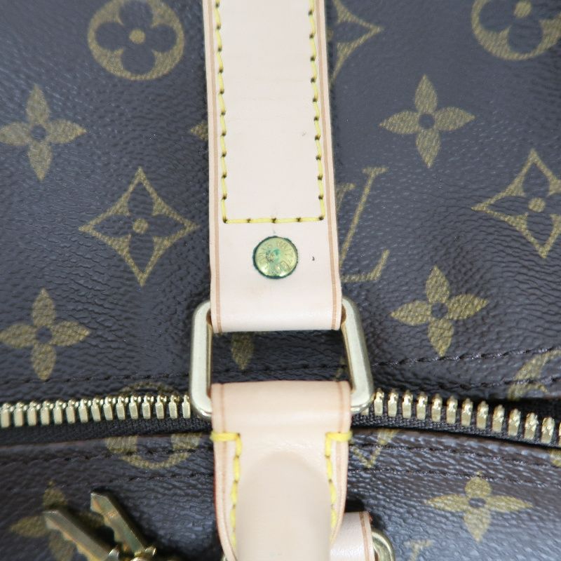 LOUIS VUITTON LV Keepall Bandoulière 55 Monogram Brown Boston Bag W/Full Accessories