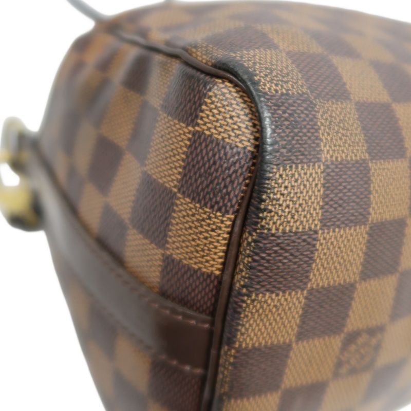 LOUIS VUITTON Speedy Bandoulière 25 Handbag, Damier Coated Canvas, Brown, With Cadena·2 Keys·Shoulder Strap