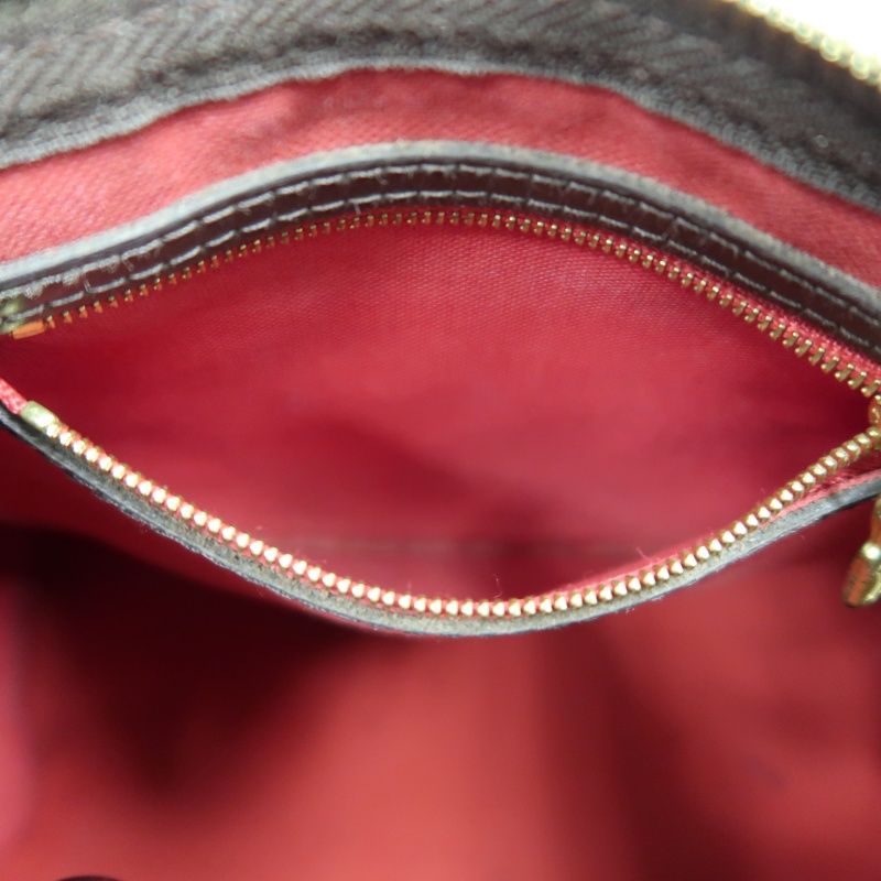 LOUIS VUITTON Speedy Bandoulière 25 Handbag, Damier Coated Canvas, Brown, With Cadena·2 Keys·Shoulder Strap