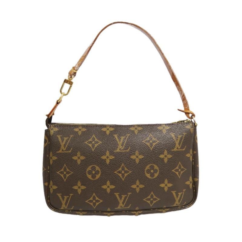 LOUIS VUITTON Pochette Accessoires Monogram Brown Underarm Pouch - Coated Canvas