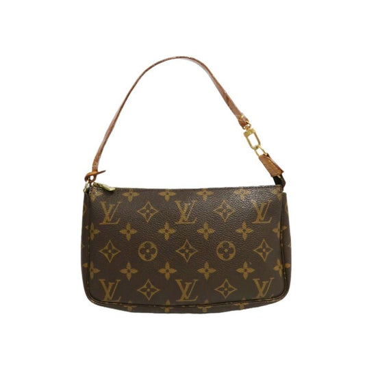 LOUIS VUITTON Pochette Accessoires Monogram Brown Underarm Pouch - Coated Canvas