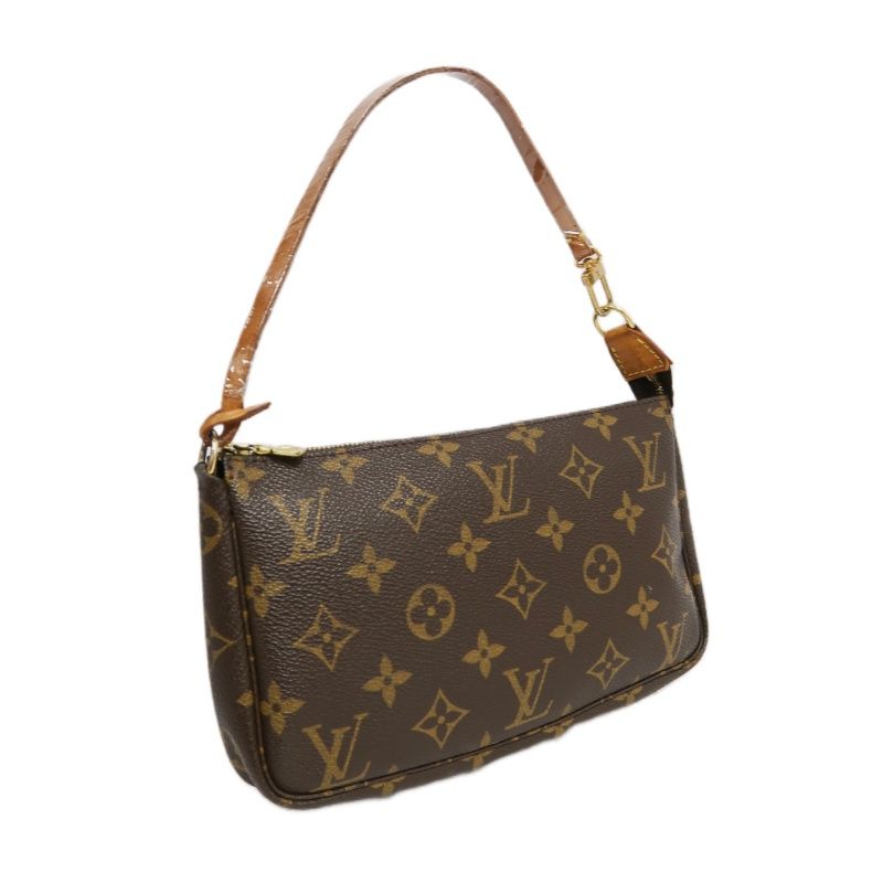 LOUIS VUITTON Pochette Accessoires Monogram Brown Underarm Pouch - Coated Canvas