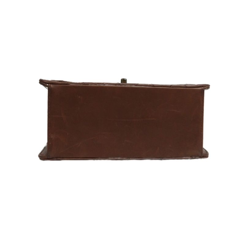CHANEL Matelassé Flap Handbag, Lambskin, Brow
