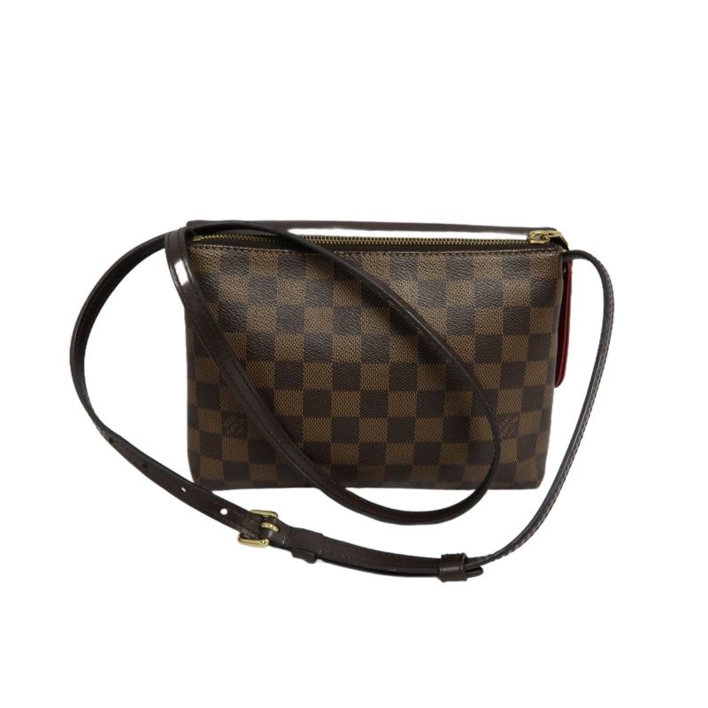 LOUIS VUITTON Damier Ebene Twice Brown Crossbody Bag