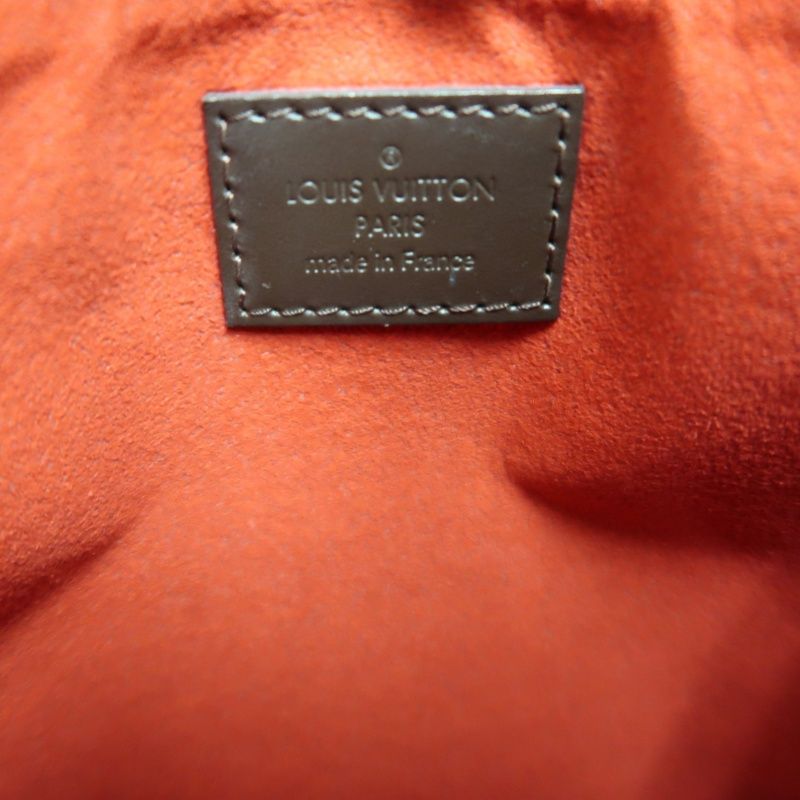 LOUIS VUITTON Damier Ebene Twice Brown Crossbody Bag
