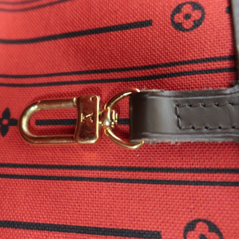 LOUIS VUITTON Neverfull MM Damier Tote Bag, Brown - LV Coated Canvas (PVC-based) Shoulder Shopping Tote