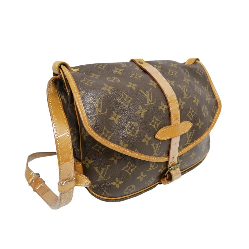 LOUIS VUITTON Soufflot 30 Monogram Brown Shoulder Crossbody Bag - Coated Canvas