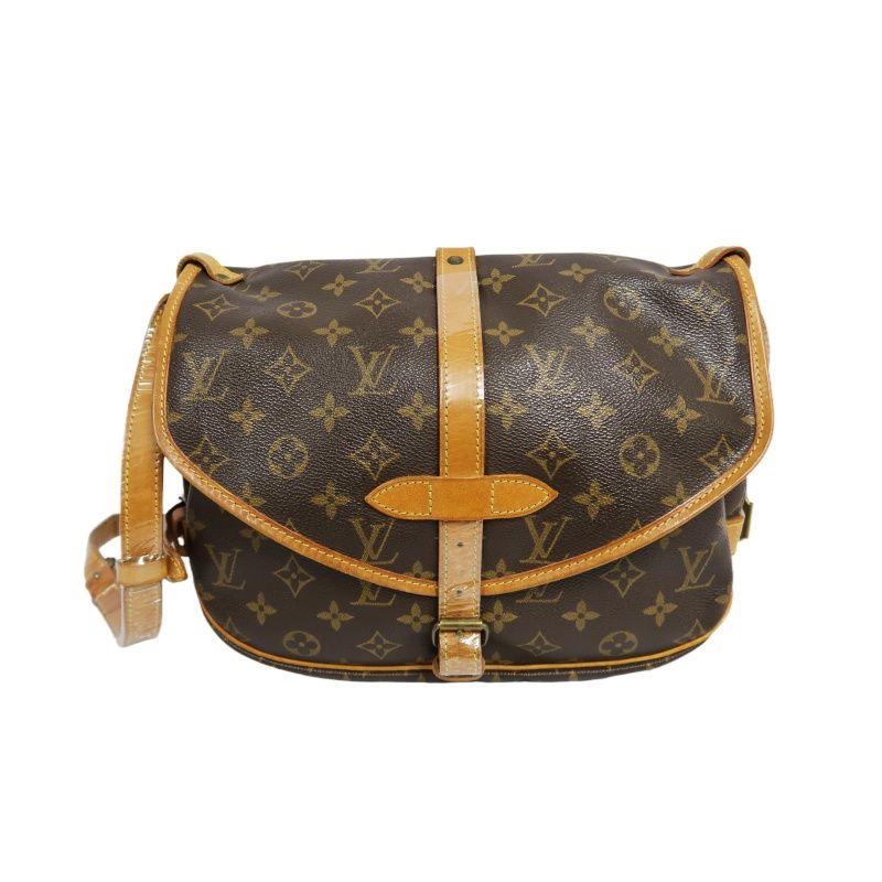 LOUIS VUITTON Soufflot 30 Monogram Brown Shoulder Crossbody Bag - Coated Canvas