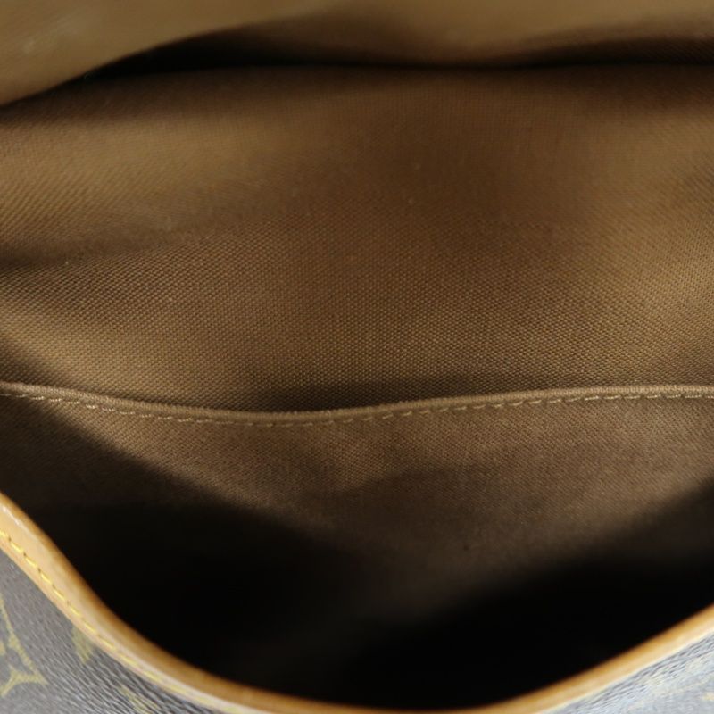 LOUIS VUITTON Soufflot 30 Monogram Brown Shoulder Crossbody Bag - Coated Canvas