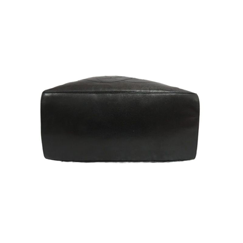 CHANEL Coco Mark Black Lambskin Backpack with Gold Hardware