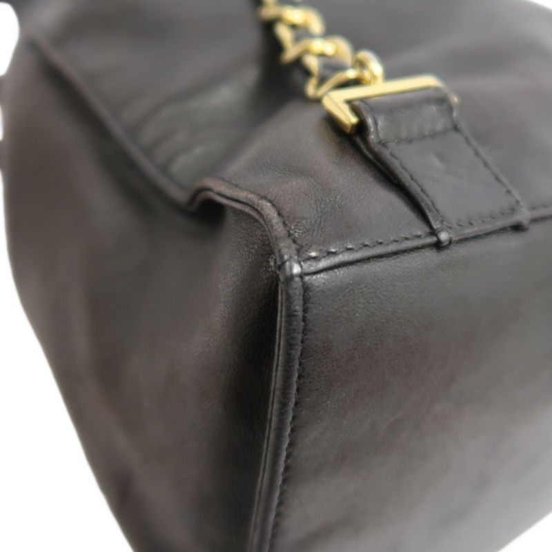CHANEL Coco Mark Black Lambskin Backpack with Gold Hardware