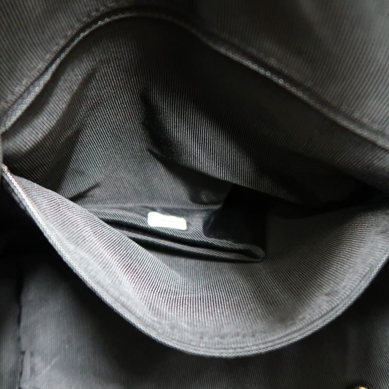 CHANEL Coco Mark Black Lambskin Backpack with Gold Hardware