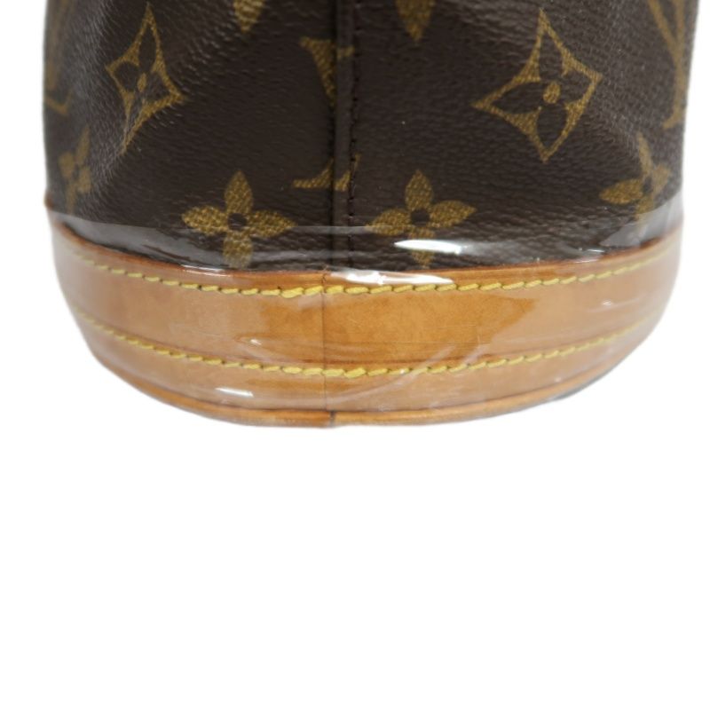 LOUIS VUITTON Bucket PM Monogram Shoulder Tote - Brown Coated Canvas with Pouch