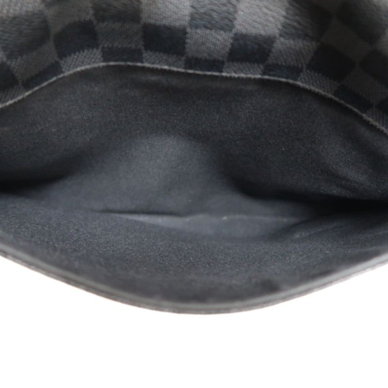 LOUIS VUITTON District MM Damier Graphite Shoulder Crossbody Bag - Black