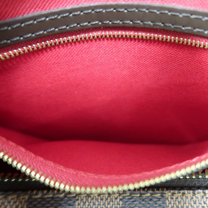 LOUIS VUITTON Speedy 30 Handbag, Damier Ebene Coated Canvas, Brown, No Lock and Keys, With Dust Bag