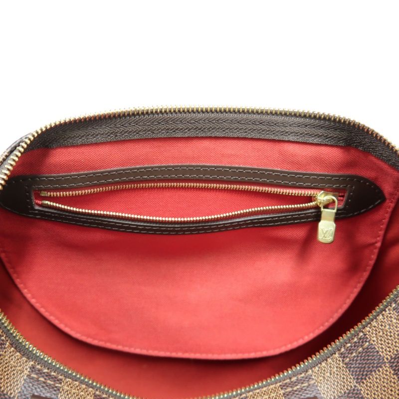 LOUIS VUITTON Speedy 30 Handbag, Damier Ebene Coated Canvas, Brown, No Lock and Keys, With Dust Bag