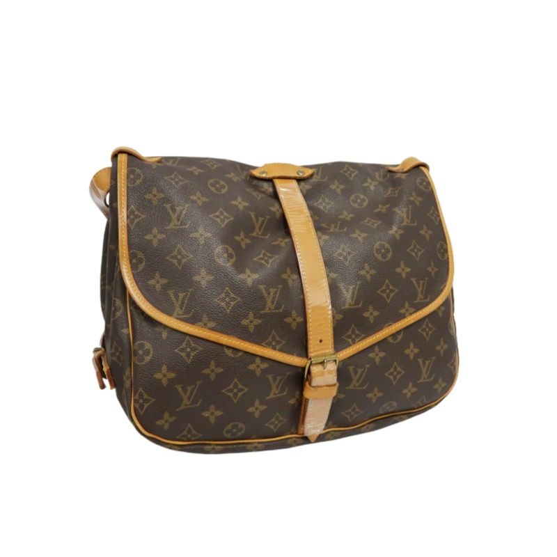 LOUIS VUITTON Soufflot 35 Monogram Brown Shoulder Crossbody Bag - Coated Canvas