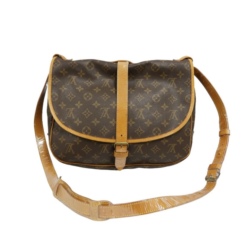 LOUIS VUITTON Soufflot 35 Monogram Brown Shoulder Crossbody Bag - Coated Canvas