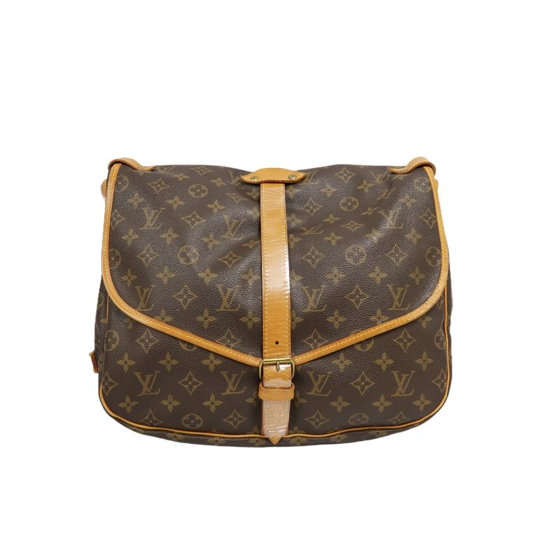 LOUIS VUITTON Soufflot 35 Monogram Brown Shoulder Crossbody Bag - Coated Canvas