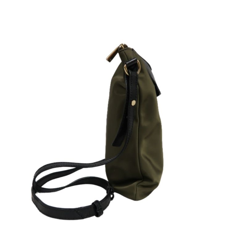 FURLA Green Canvas Crossbody Bag