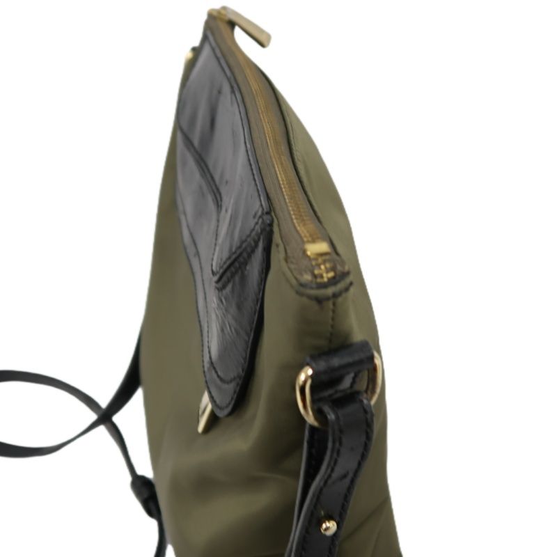 FURLA Green Canvas Crossbody Bag