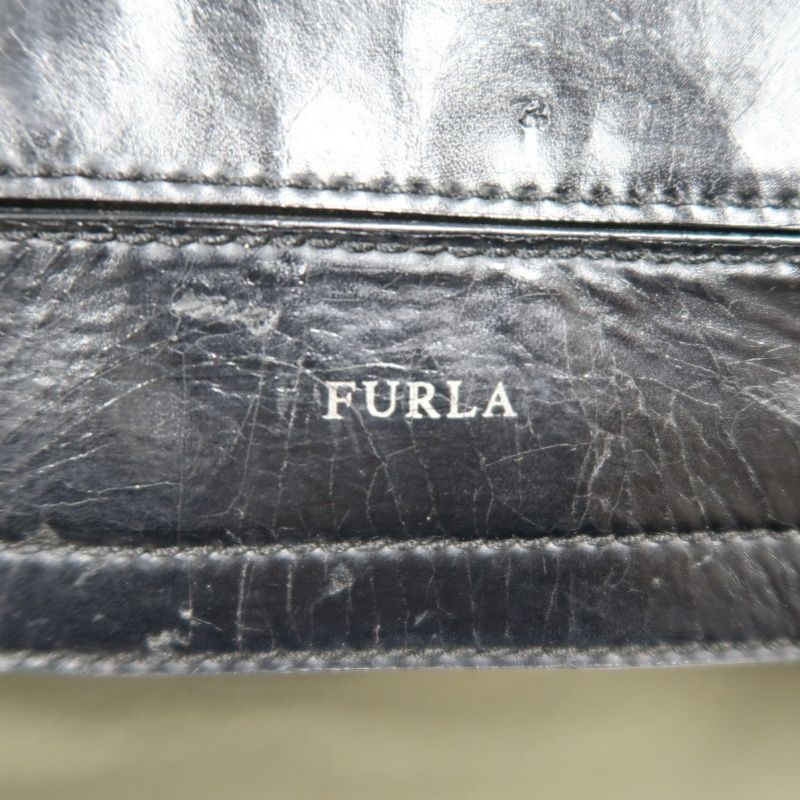 FURLA Green Canvas Crossbody Bag