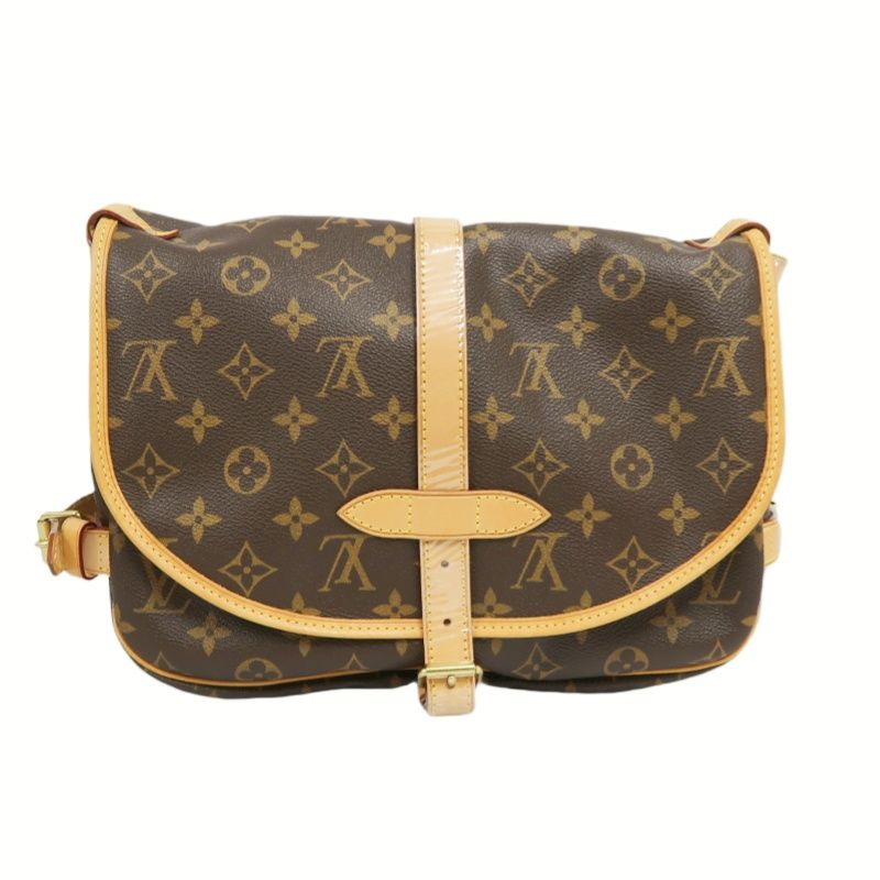 LOUIS VUITTON Soufflot 30 Monogram Brown Shoulder Crossbody Bag - Coated Canvas