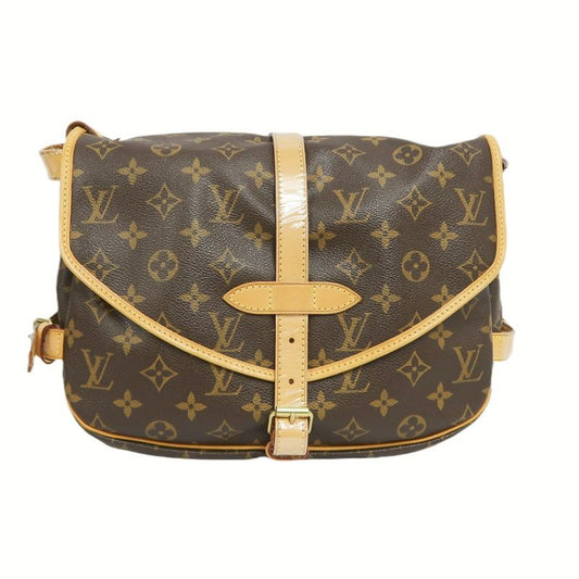 LOUIS VUITTON Soufflot 30 Monogram Brown Shoulder Crossbody Bag - Coated Canvas