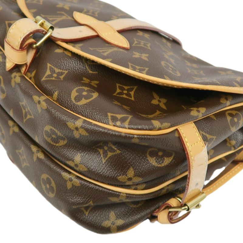LOUIS VUITTON Soufflot 30 Monogram Brown Shoulder Crossbody Bag - Coated Canvas