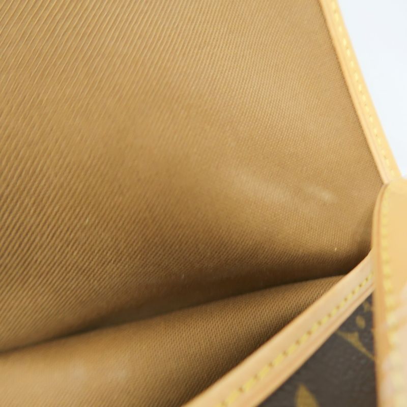 LOUIS VUITTON Soufflot 30 Monogram Brown Shoulder Crossbody Bag - Coated Canvas