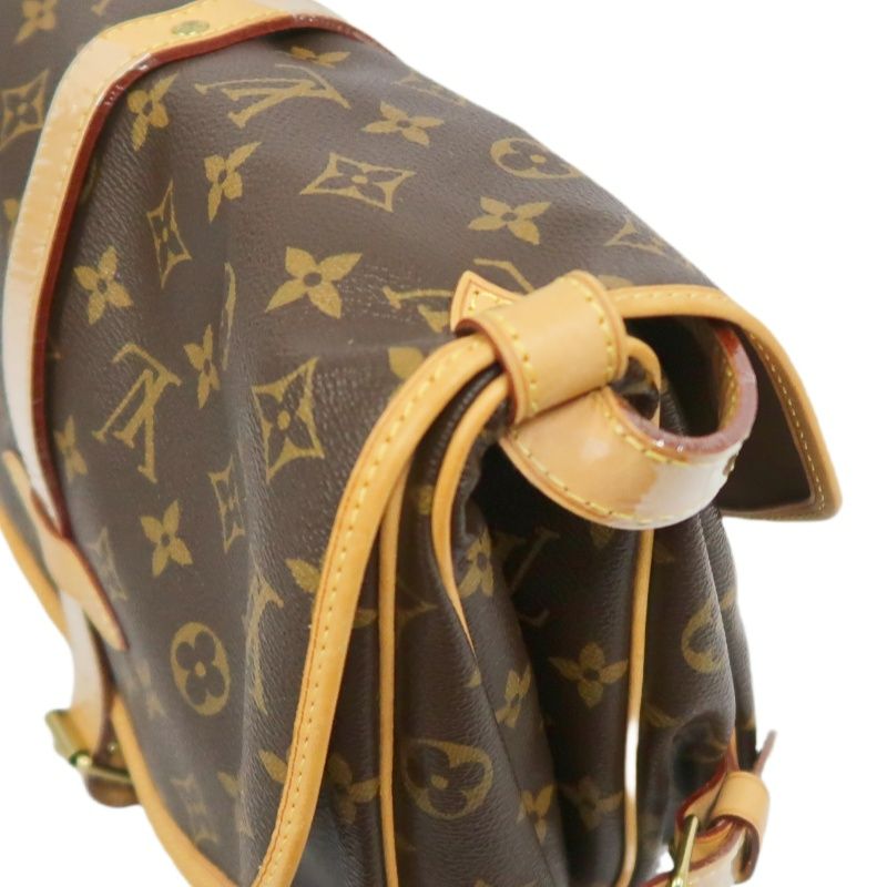 LOUIS VUITTON Soufflot 30 Monogram Brown Shoulder Crossbody Bag - Coated Canvas