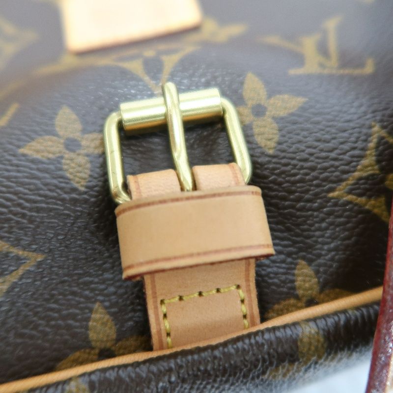 LOUIS VUITTON Soufflot 30 Monogram Brown Shoulder Crossbody Bag - Coated Canvas
