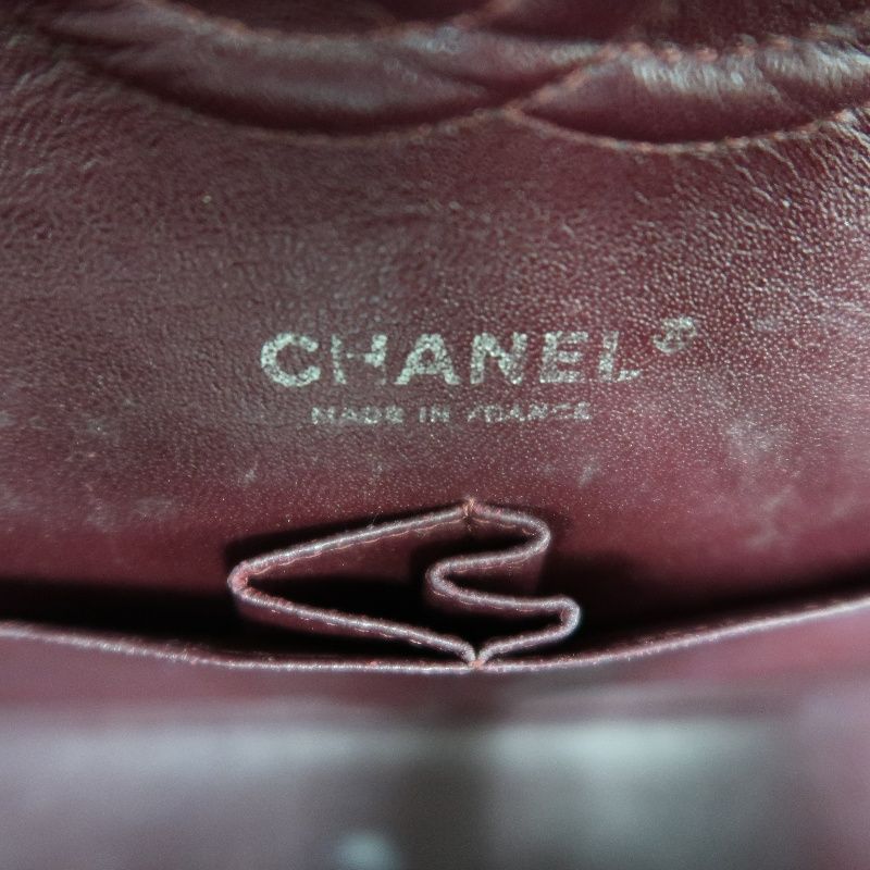 CHANEL Classic Flap (CF) Shoulder Bag, Black Lambskin with Silver-tone Hardware, Authenticity Card Included