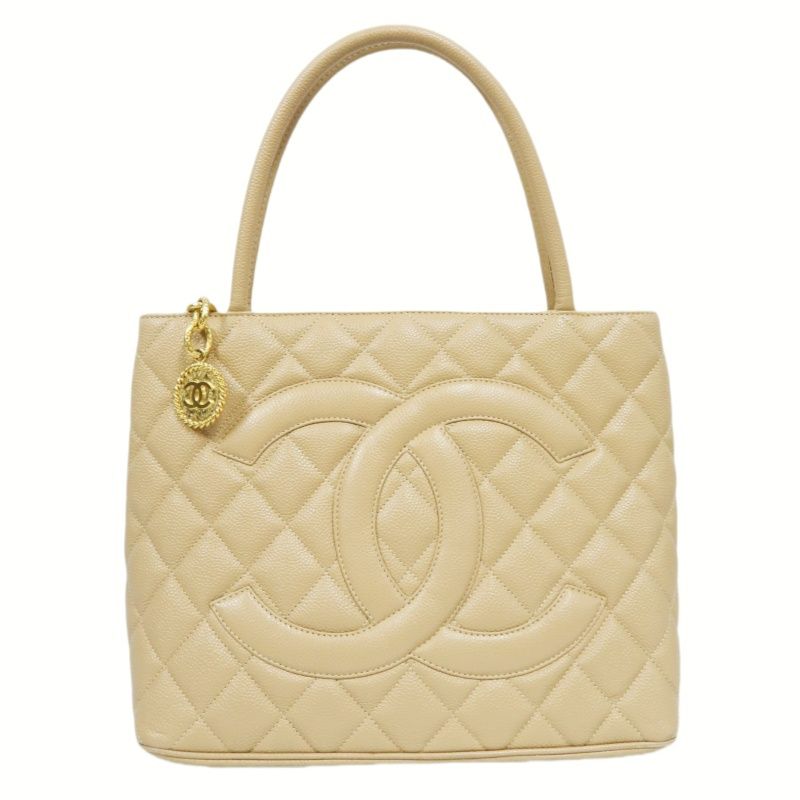 CHANEL Reissue Tote Bag, Beige Caviar Leather with Gold-tone Hardware, Authenticity Card Included