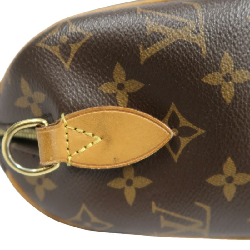 LOUIS VUITTON Speedy 20 Handbag, Monogram Coated Canvas, Brown, With Shoulder Strap