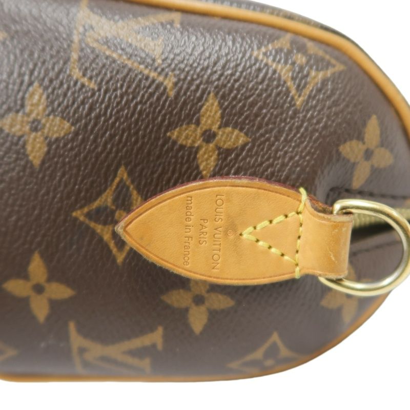 LOUIS VUITTON Speedy 20 Handbag, Monogram Coated Canvas, Brown, With Shoulder Strap