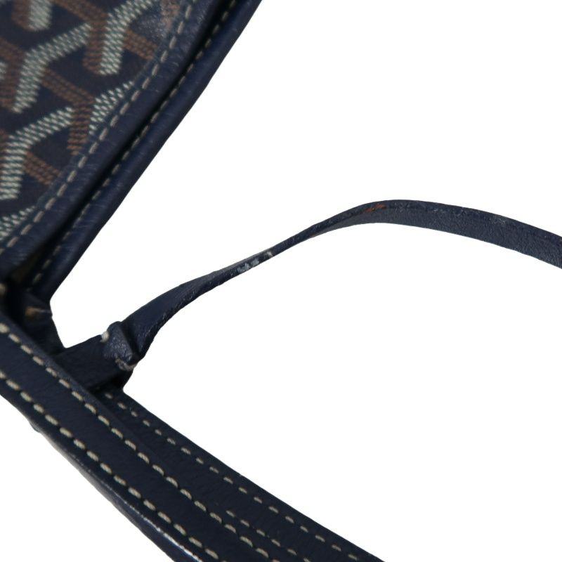 GOYARD Saint Louis Tote Bag, Navy Blue Monogram Coated Canvas, with Matching Pouch Included