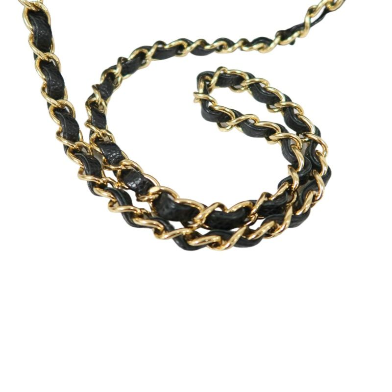 CHANEL Classic Flap Quilted Crossbody Bag, Black Caviar Leather with Gold-tone Hardware