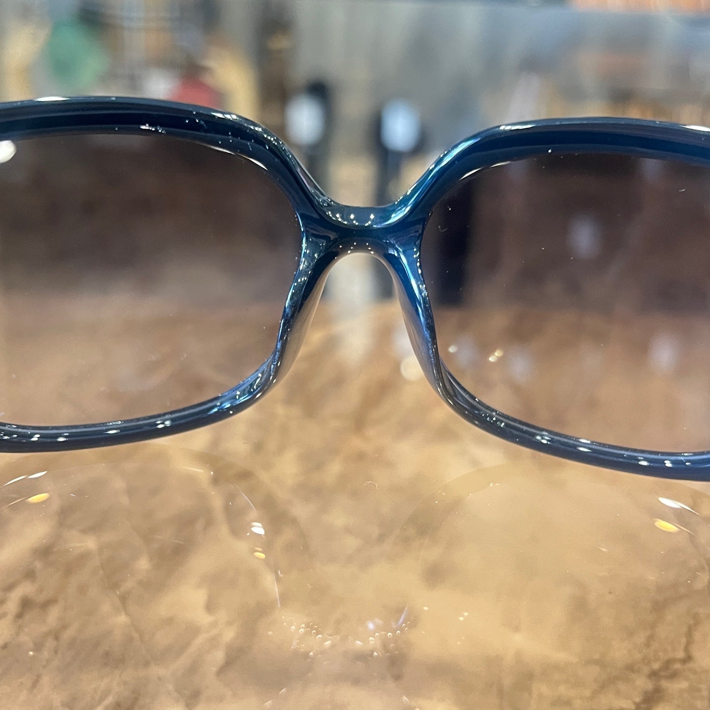 Salvatore Ferragamo Black Resin Frame Sunglasses