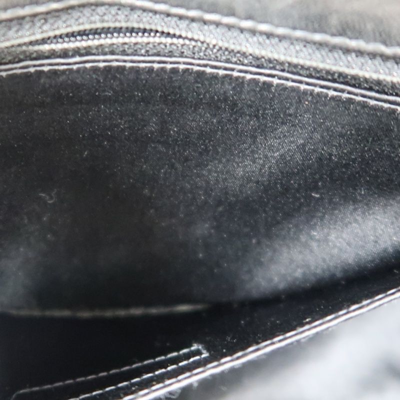 CHANEL New Travel Chocolate Bar Matelasse Chain Shoulder Bag, Black, with Authenticity Card; CHANEL Black Canvas Ice Grid Classic Flap (CF) Shoulder Bag