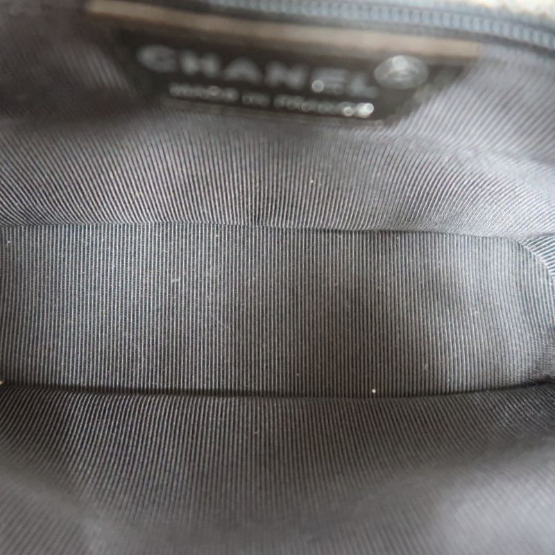 CHANEL Grey Tweed Handbag | W/Authenticity Card & Dust Bag