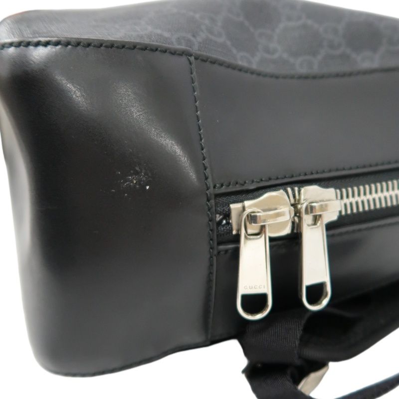 GUCCI Black & Red GG Supreme PVC Backpack