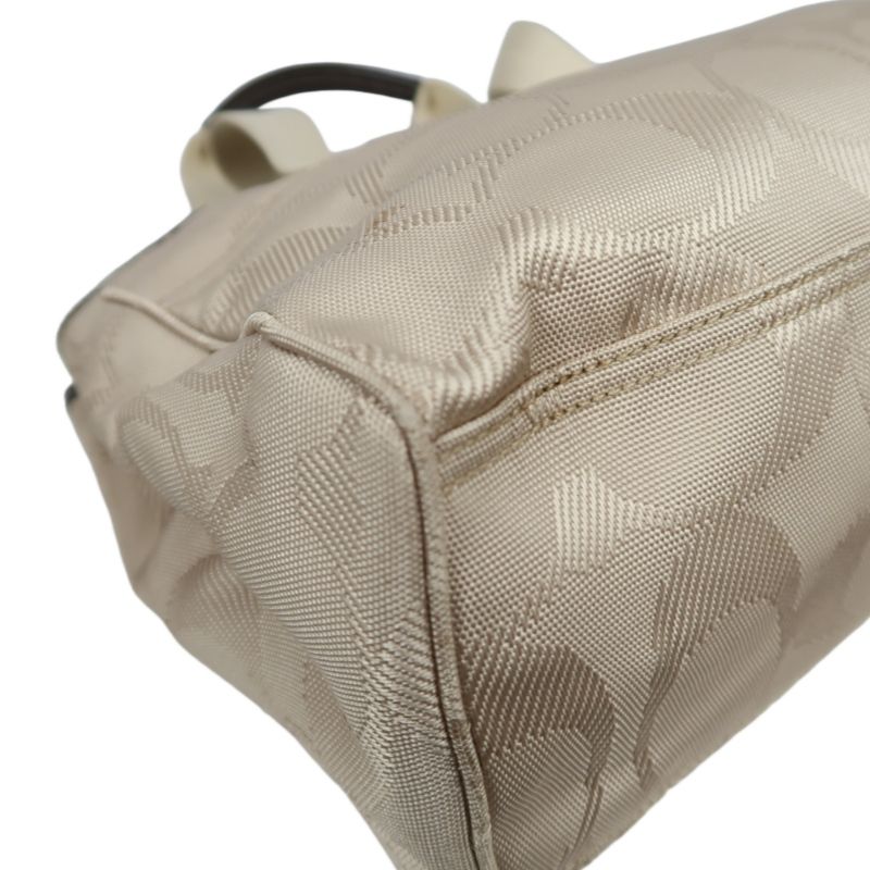 COACH Beige Signature PVC Shoulder Handbag