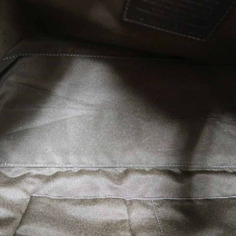 COACH Beige Signature PVC Shoulder Handbag