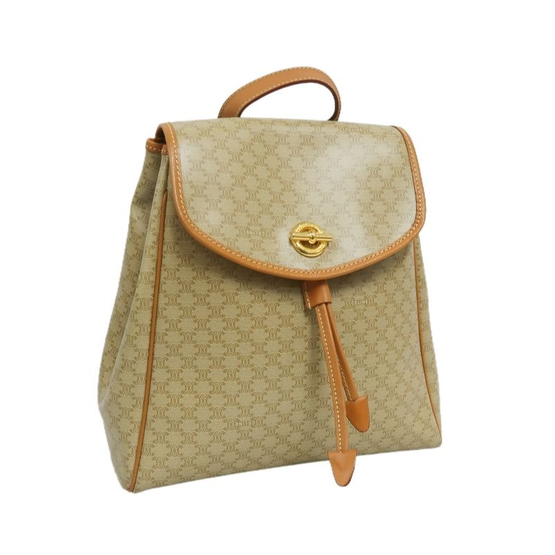 CELINE Milk Tea Monogram PVC Backpack