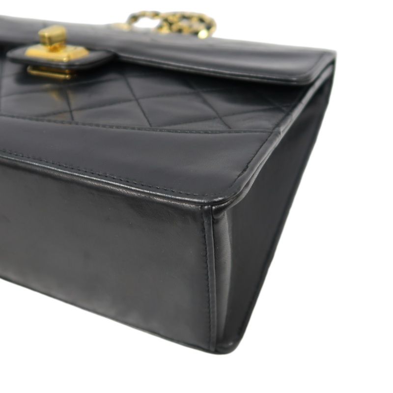 CHANEL 2.55 Quilted Crossbody Bag, Lambskin, Black with Gold Hardware, Authenticity Card Included