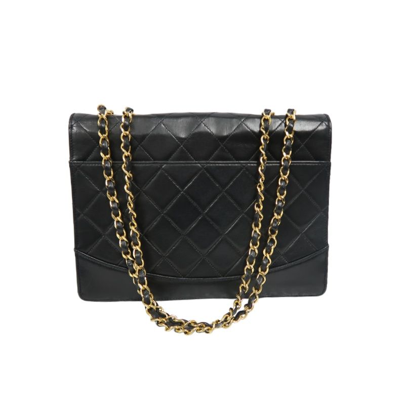 CHANEL 2.55 Quilted Crossbody Bag, Lambskin, Black with Gold Hardware, Authenticity Card Included